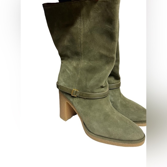 NWT Franco Sarto Paxton Suede Olive Boot 8.5 - Picture 4 of 15